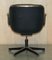 Vintage Brown Leather Office Chairs attributed to Charles for Pollock, Image 18