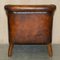 Brown Leather Armchairs from George Smith, Set of 2 12