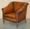 Brown Leather Armchairs from George Smith, Set of 2, Image 2