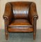Brown Leather Armchairs from George Smith, Set of 2 14