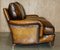 Brown Leather Signature Scroll Sofa by George Smith for Howard & Sons, Image 18