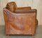 Sofá Mid-Century moderno vintage de cuero marrón de Roche Bobois, Imagen 18