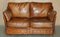 Vintage Mid-Century Modern Brown Leather Sofa from Roche Bobois, Image 2