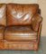 Vintage Mid-Century Modern Brown Leather Sofa from Roche Bobois 10