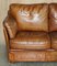 Vintage Mid-Century Modern Brown Leather Sofa from Roche Bobois 3