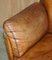 Vintage Mid-Century Modern Brown Leather Sofa from Roche Bobois 5