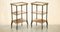 Mesas de vino auxiliares Etageres victorianas de madera de Amboyna ebonizada. Juego de 2, Imagen 2