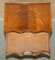 Serpentine Fronted Flamed Hardwood Side Tables, 1920s, Set of 2, Image 16