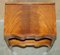 Serpentine Fronted Flamed Hardwood Side Tables, 1920s, Set of 2 20