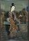 Artiste Chinois, Ancestral Portraits, Verre Peint à la Main, Set de 2 6