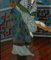 Artista chino, Retratos ancestrales, Vidrio pintado a mano. Juego de 2, Imagen 18