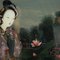 Artiste Chinois, Ancestral Portraits, Verre Peint à la Main, Set de 2 8