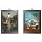 Artista cinese, Ritratti ancestrali, Vetro dipinto a mano, set di 2, Immagine 1