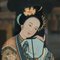 Artiste Chinois, Ancestral Portraits, Verre Peint à la Main, Set de 2 10