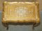 Nido de tres mesas veneciano florentino pintado a mano y dorado, años 30. Juego de 3, Imagen 12