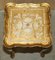 Nido de tres mesas veneciano florentino pintado a mano y dorado, años 30. Juego de 3, Imagen 20