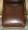 Vintage Art Deco Aviator Heritage Brown Leather & Chrome Armchairs, Set of 2 18