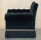 Chelsea Butterfly Black Velvet Chesterfield Armchair from George Smith, Image 17