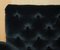 Fauteuil Chesterfield Chelsea Butterfly en Velours Noir de George Smith 5