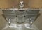 Art Deco Polished Chrome Fire Guard Screen with Bear on Top, 1920s 17