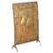 19th Century Pressed Brass Take Courage Ale Fire Place Screen Guard, 1890s, Image 2
