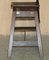 Antique French Napoleon III Hardwood & Leather Library Step Ladder, 1850s 7