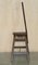 Antique French Napoleon III Hardwood & Leather Library Step Ladder, 1850s 6