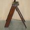 Antique French Napoleon III Hardwood & Leather Library Step Ladder, 1850s 9