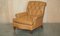 Chesterfield Brown Leather Armchair from Howard & Sons, 1860s, Image 2