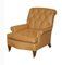 Chesterfield Brown Leather Armchair from Howard & Sons, 1860s, Image 1