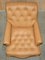 Chesterfield Brown Leather Armchair from Howard & Sons, 1860s, Image 13