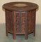 Burmese Octagonal Carved Side Table from Liberty, 1910s 3