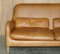 50th Anniversary Brown Leather Sofa & Armchair from Habitat Smithfield Aron Probyn, Set of 2 3