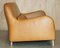 50th Anniversary Brown Leather Sofa & Armchair from Habitat Smithfield Aron Probyn, Set of 2, Image 10