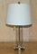 Silberne Storm Lantern Glas Tischlampe von Ralph Lauren 1