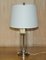 Silberne Storm Lantern Glas Tischlampe von Ralph Lauren 16