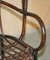 French Bamboo Steel Base Porters Wingback Armchair, Image 11