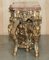 Baroque Metal Rams & Maiden Head Marble Topped Console Table 19