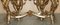 Baroque Metal Rams & Maiden Head Marble Topped Console Table 9