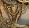 Consola barroca de metal con cabeza de Rams y mármol, Imagen 13