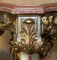 Baroque Metal Rams & Maiden Head Marble Topped Console Table, Image 8