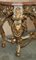 Barocker Konsolentisch mit Marmorplatte von Rams & Maiden Head aus Metall 12