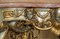 Baroque Metal Rams & Maiden Head Marble Topped Console Table 6