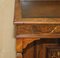 Victorian Hardwood Marquetry Inlaid & Brown Leather Davenport Desk, Image 8