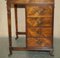 Victorian Hardwood Marquetry Inlaid & Brown Leather Davenport Desk, Image 13