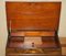 Victorian Hardwood Marquetry Inlaid & Brown Leather Davenport Desk 16