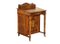 Bureau Davenport Victorien en Marqueterie de Bois Dur et Cuir Marron 2