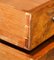 Viktorianischer Davenport Schreibtisch aus Hartholz mit Intarsien & braunem Leder 20