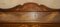 Viktorianischer Davenport Schreibtisch aus Hartholz mit Intarsien & braunem Leder 5