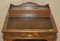 Victorian Hardwood Marquetry Inlaid & Brown Leather Davenport Desk, Image 4